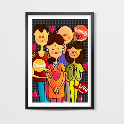 Happy Family Wall Art