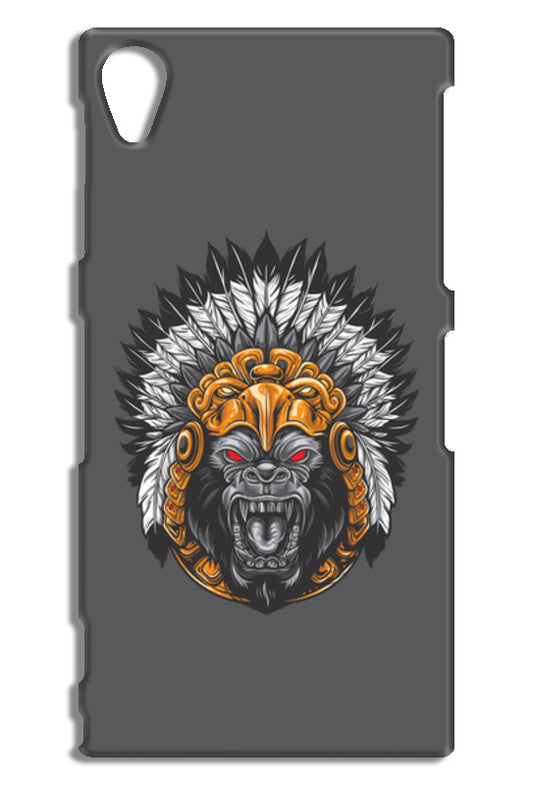 Gorilla Wearing Aztec Headdress Sony Xperia Z1 Cases