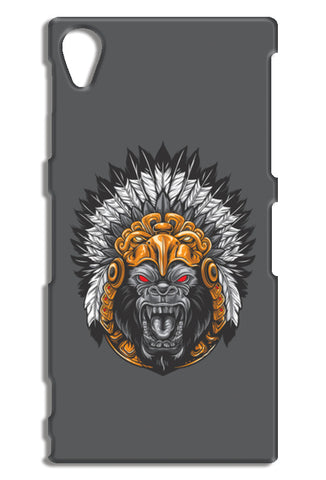 Gorilla Wearing Aztec Headdress Sony Xperia Z1 Cases