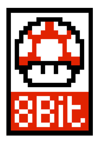 Obey 8 Bit Mushroom Wall Art