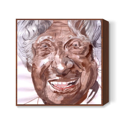 Sir A P J Abdul Kalam had wings of fire-may his flight be to heaven Square Art Prints