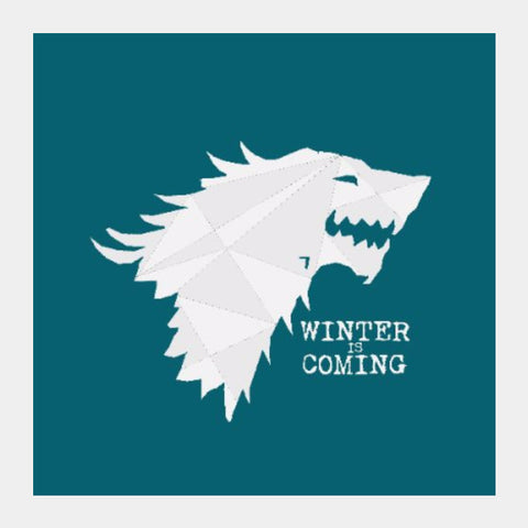 Square Art Prints, GOT Stark | Winter is Coming Square Art