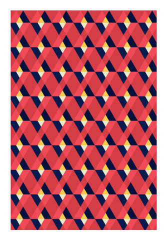 Abstract Art Red Pattern Art PosterGully Specials