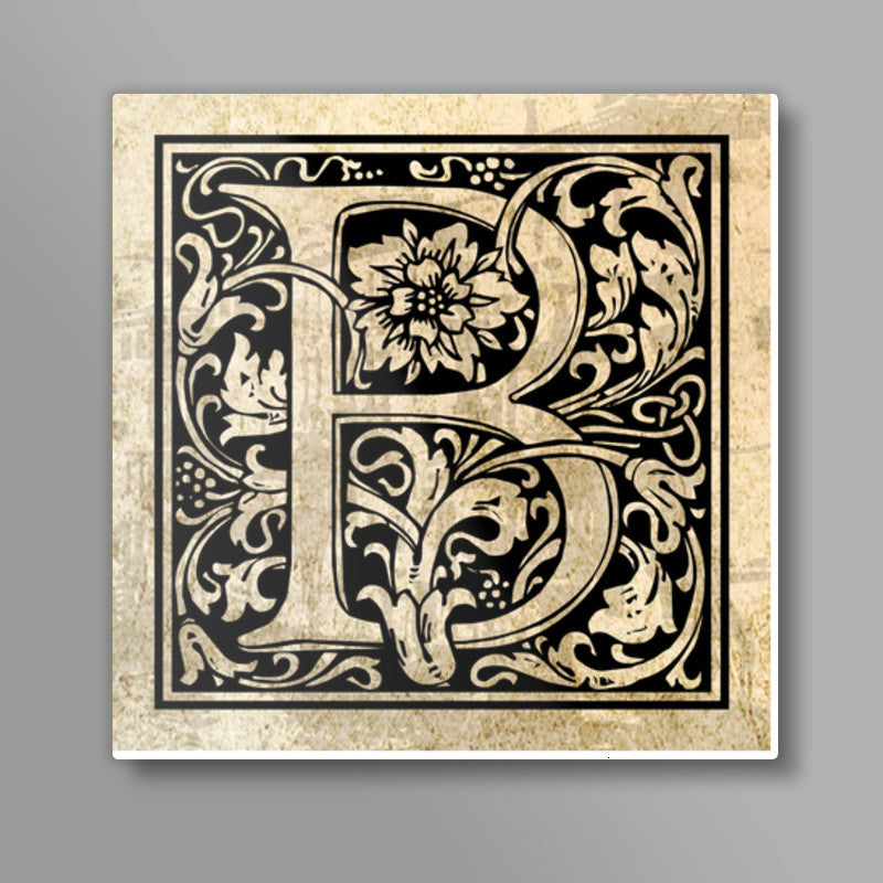 Ornate B Square Art Prints