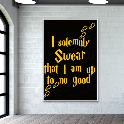 Harry Potter | I Solemnly Swear that i am up to no good Wall Art