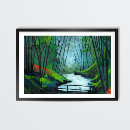 River in the woods Wall Art