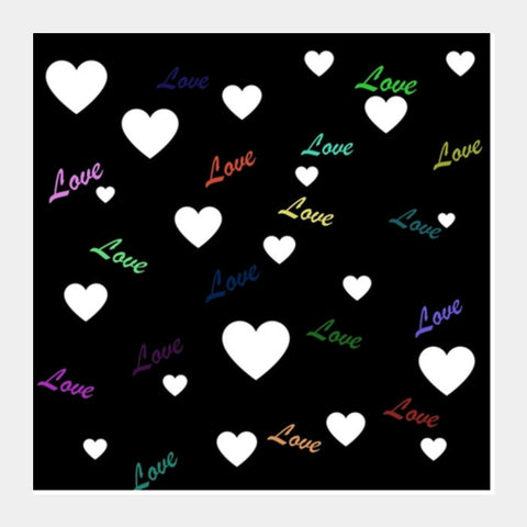 Love Hearts Square Art Prints PosterGully Specials