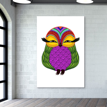 Baby Zoe the adorable baby owl Wall Art