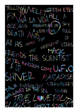 COLDPLAY  SONGS Art PosterGully Specials