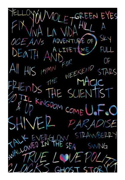 PosterGully Specials, COLDPLAY | SONGS Wall Art