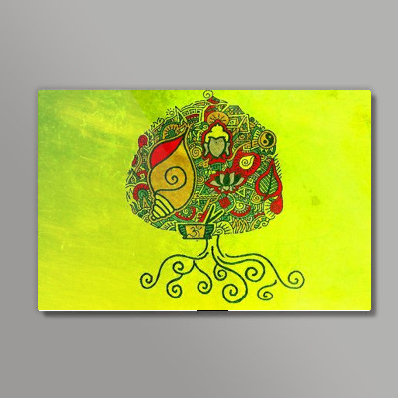 Bodhi Tree Zenscrawl Wall Art | Meghnanimous