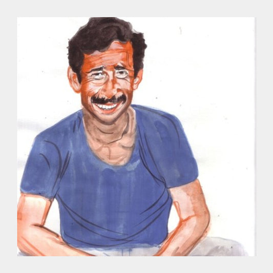 Naseeruddin Shah excelled in his portrayals Square Art Prints