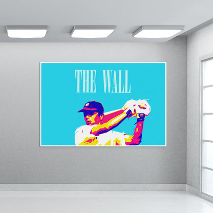 THE WALL DRAWID CRICKET INDIA WORLD CUP  Wall Art