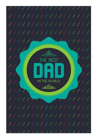 PosterGully Specials, Best dad typography Wall Art