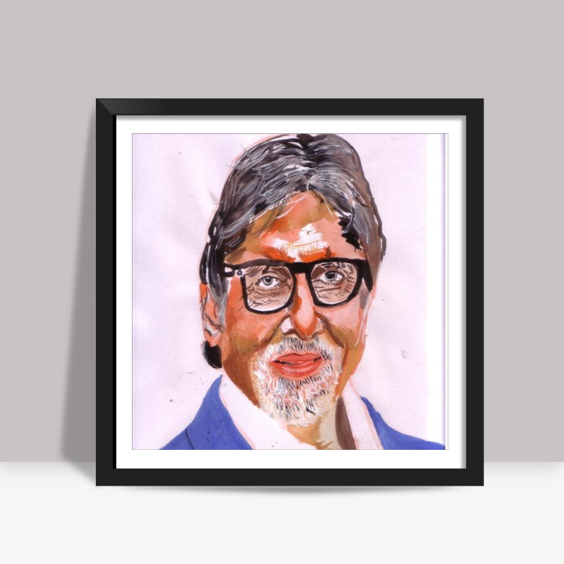 For superstar Amitabh Bachchan (BIG B), age is just a number   Square Art Prints