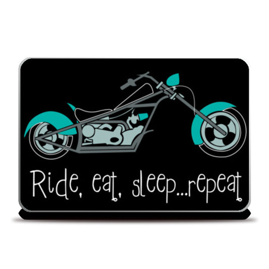 Laptop Skins, Ride, eat, sleep ... repeat ! Laptop Skins