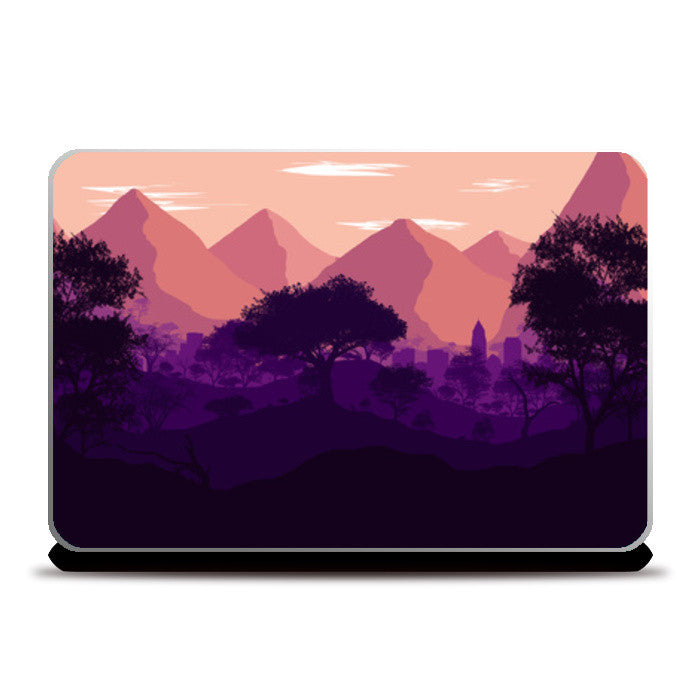 LAVENDER LANDSCAPE Laptop Skins