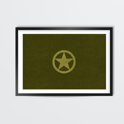 army brave star Wall Art