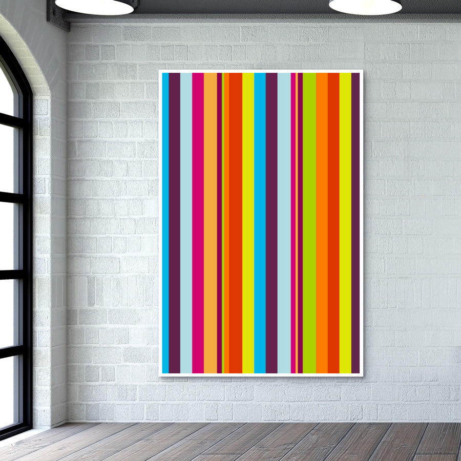 Vibrant Stripes Wall Art