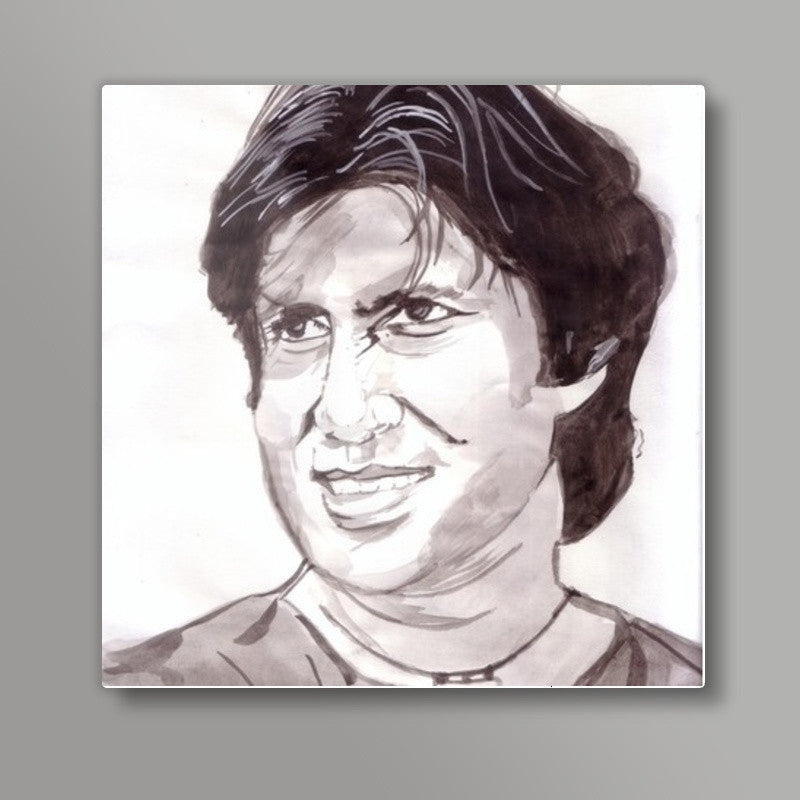 Bollywood superstar Amitabh Bachchan (BigB) says Memsaab, jo mard hota hai use dard nahin hota Square Art Prints