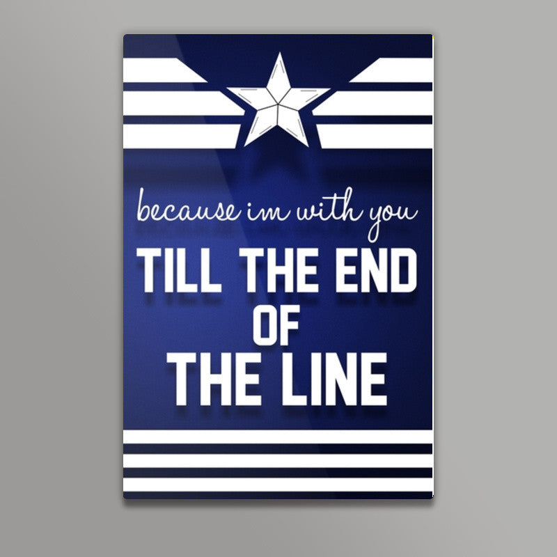 End of the line Captain america winter solider  Wall Art