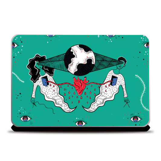 Laptop Skins, entwined hearts Laptop Skins