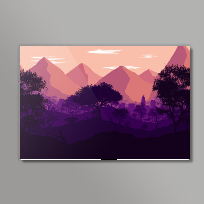 LAVENDER LANDSCAPE Wall Art