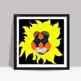 Lion Art Square Art Prints