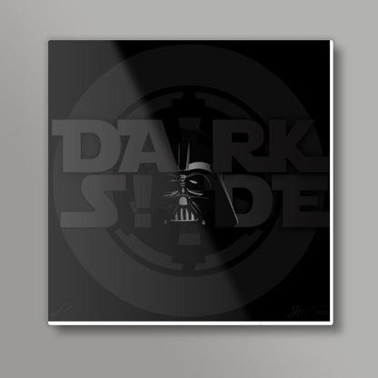 Dark Side Black Square Art Prints