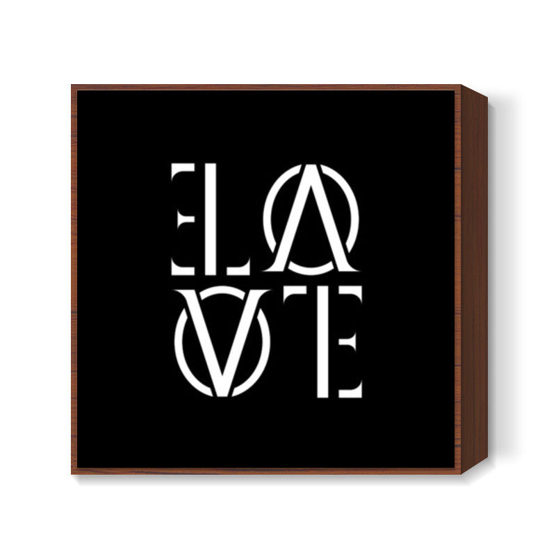 Its LOVE back and forth Square Art Prints