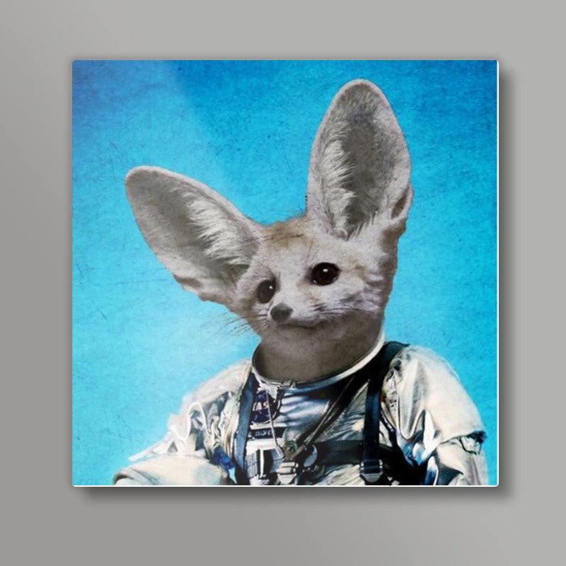 Captain fennec Square Art Prints