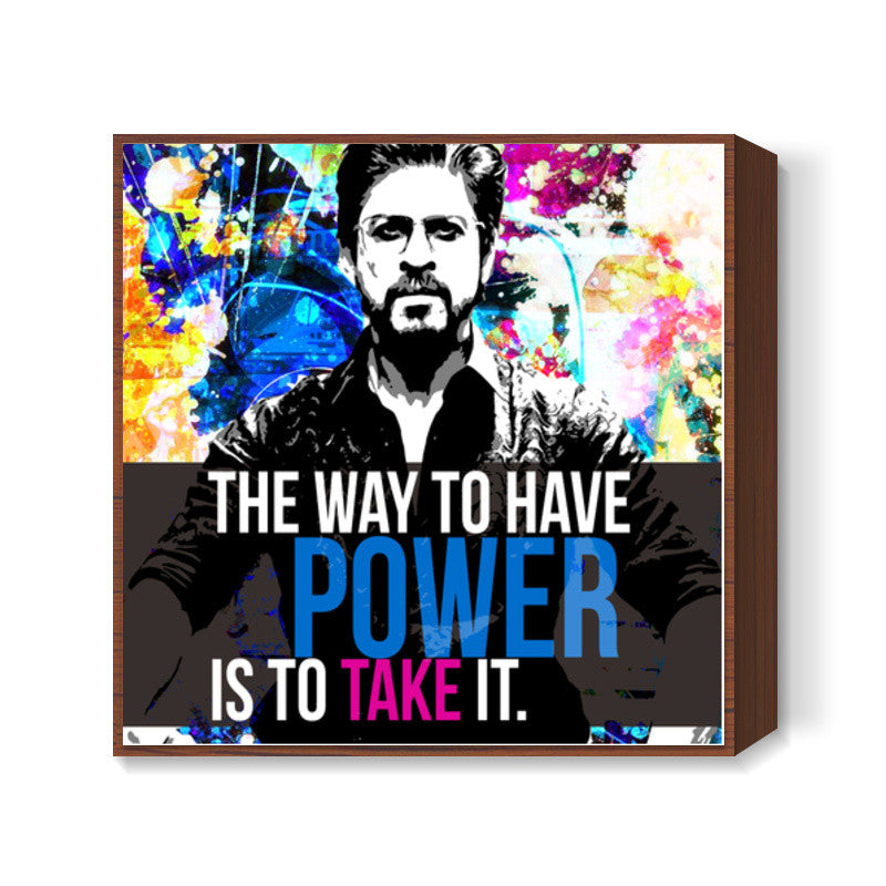 Shah Rukh Khan in Raees Square Art Prints