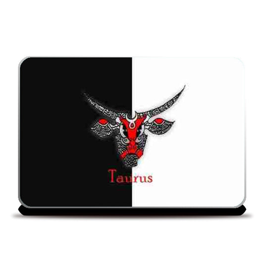 Laptop Skins, Taurus Zodiac Zenscrawl Laptop Skins