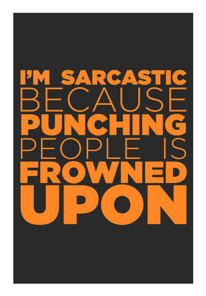 Sarcasm #orange Wall Art