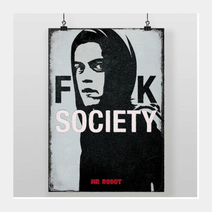 Mr. Robot TV Show Square Art Prints