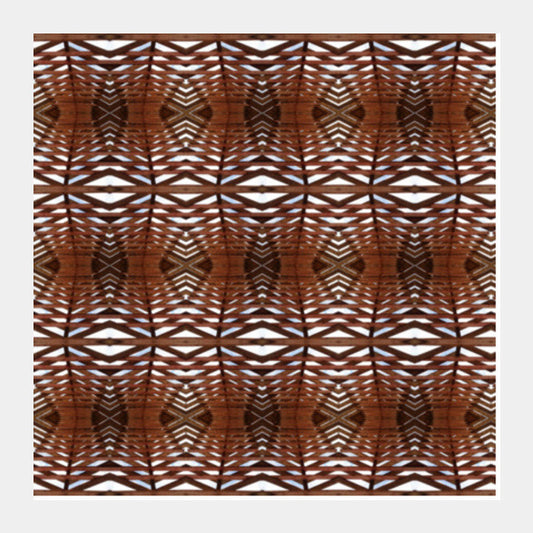 Wooden Architecture Texture Pattern Interior Decor Square Art Prints