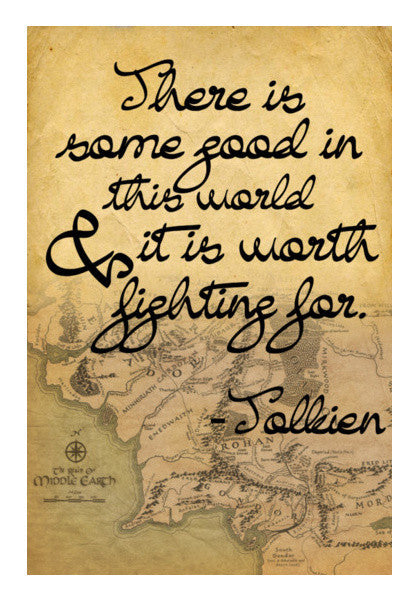 Lord Of The Rings Middle Earth Frodo Sam Qoute Art PosterGully Specials