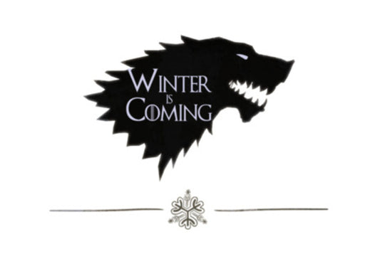 Winter is Coming Direwolf  Wall Art