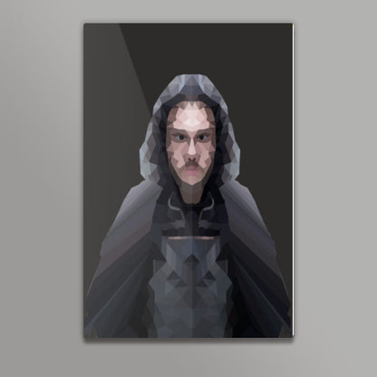 Johnsnow Cartoon - Game Of Thrones Wall Art
