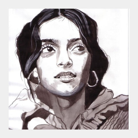 Square Art Prints, Bollywood actor Sonam knows how to bring out understated beauty Square Art Prints