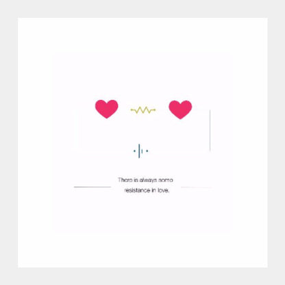 Square Art Prints, About the resistance in love