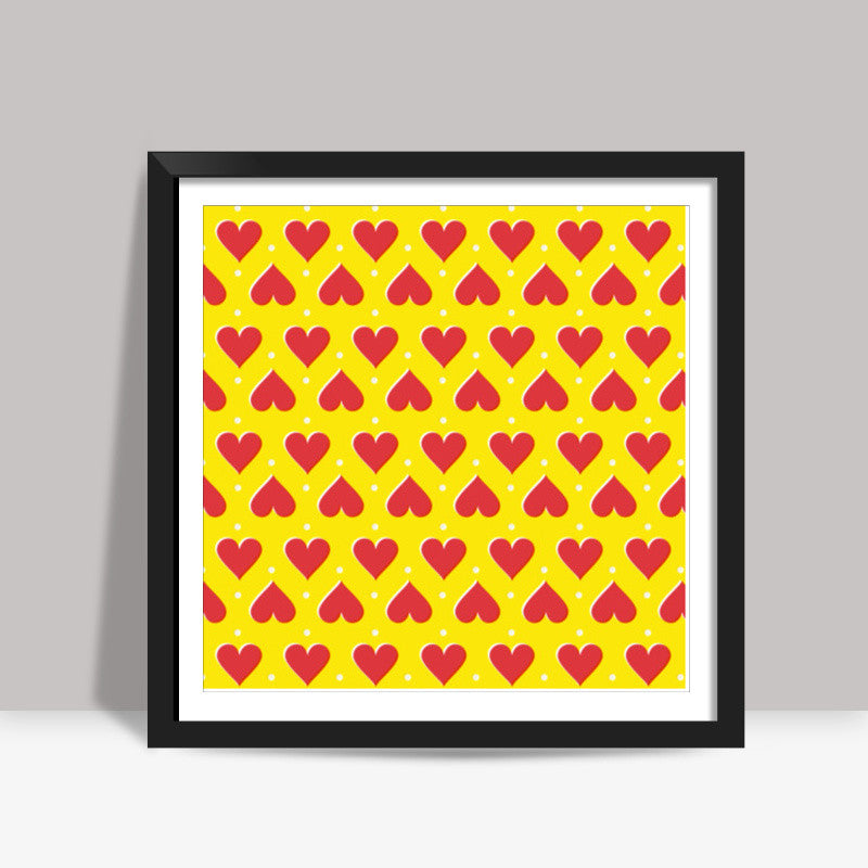 Hearts Square Art Prints