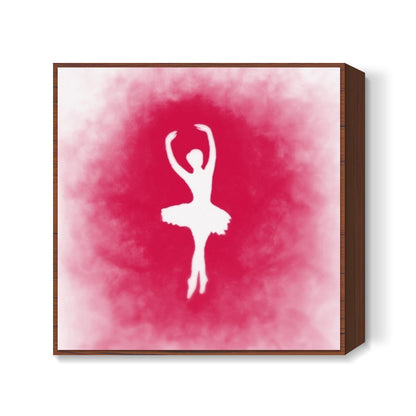 Ballerina | Dance | Music | Pink Square Art Prints