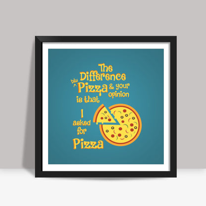 Pizza Square Art Prints