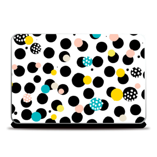 Bubble Wraps Yellow Black Laptop Skins