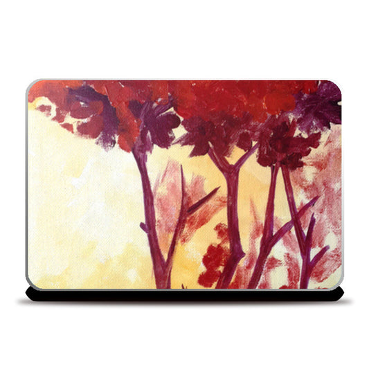 Laptop Skins, Gulmohar tree by Alpana Lele Laptop Skins