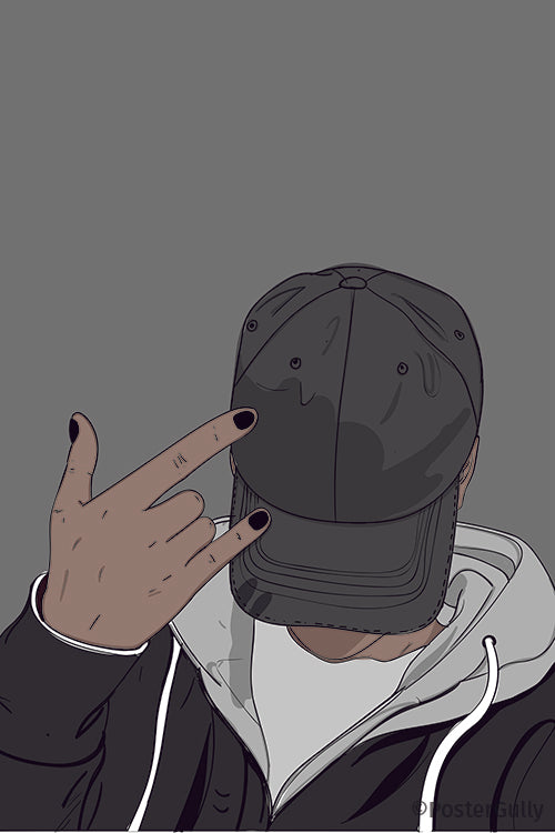 Cool Guy Wearing A Cap Artwork