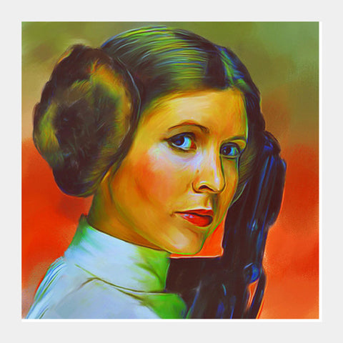 Carrie Fisher Square Art Prints
