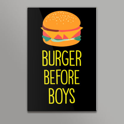 Burger Before Boys Wall Art