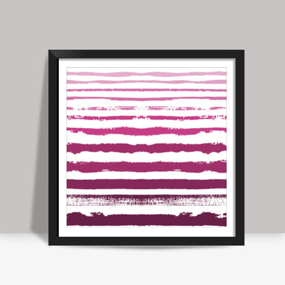 Uneven Stripes Square Art Prints